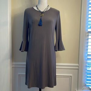 Charlie Paige Trumpet Sleeve Dress